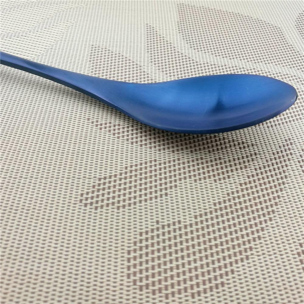 24-Piece Flatware Set,Extra Thick Heavy Duty - 18/10 Stainless Steel Cutlery Sets,High Matte Blue Finish Silverware Flatware Sets Service for 4, Use for Home,Kitchen Utensil Set