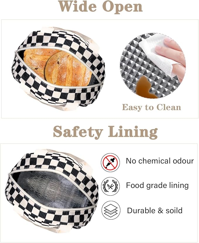 Cute Lunch Box Tote Bag - CoolerCorduroy Insulated Bags for Women - Lightweight Reusable Portable Soft Lunch Pail Kit for Kids Teen Girl Adults Work School Picnic Travel Checkered 8L