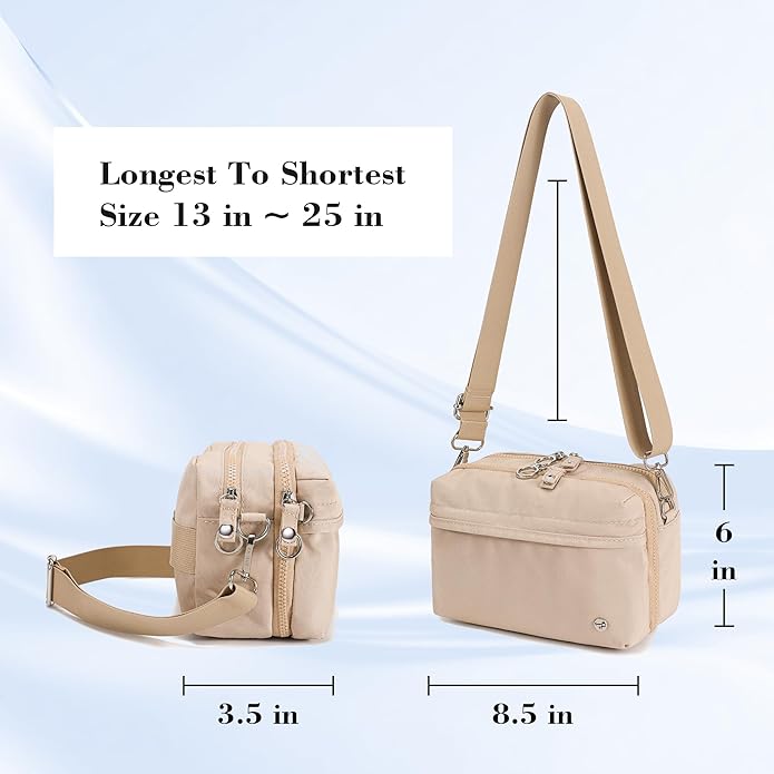 NEICOA Anti Theft Crossbody Bags for Women Nylon Small Travel Purse RFID Sling Shoulder Bag for Vacation Essentials