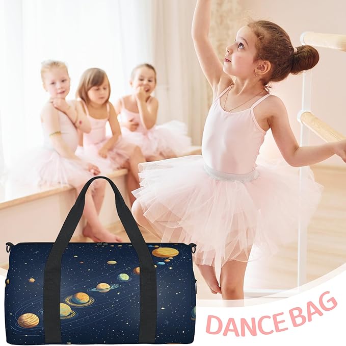 Planet Travel Duffle Bag for Women Men, Overnight Weekender Bag, Carry on Tote for Sport Gym