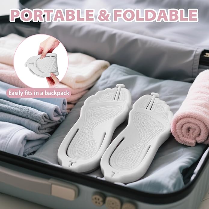 Rosoz Flip Flops for Women Men Foldable Travel Slippers Lightweight Shower Shoes Non-Slip Quick-Dry Bathroom Camp Beach Sandals