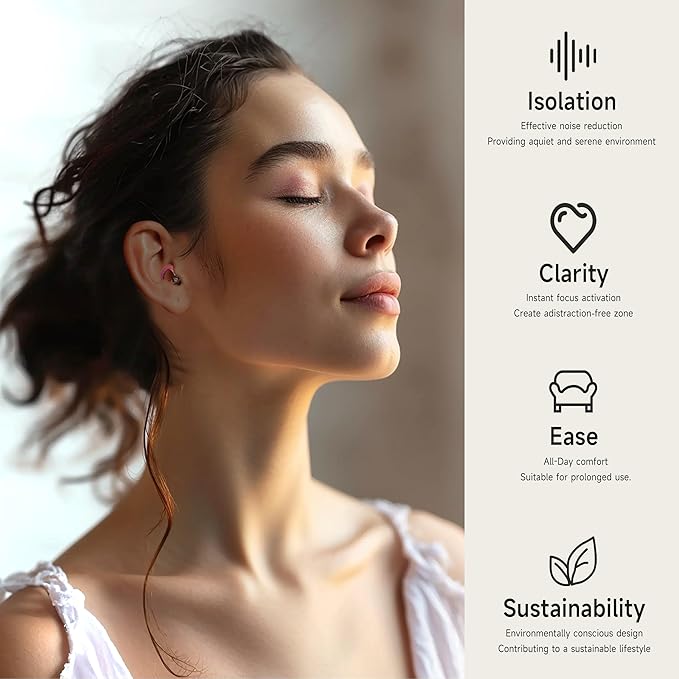 Ear Plugs for Concerts, 𝟐𝟎𝟐𝟔 𝐔𝐩𝐠𝐫𝐚𝐝𝐞 High Fidelity Hearing Protection for Rave、Festival、Musicians、Travel, Soft Silicone EarPlugs for Concerts、Work,30 dB Noise Reduction Gifts for Everyone