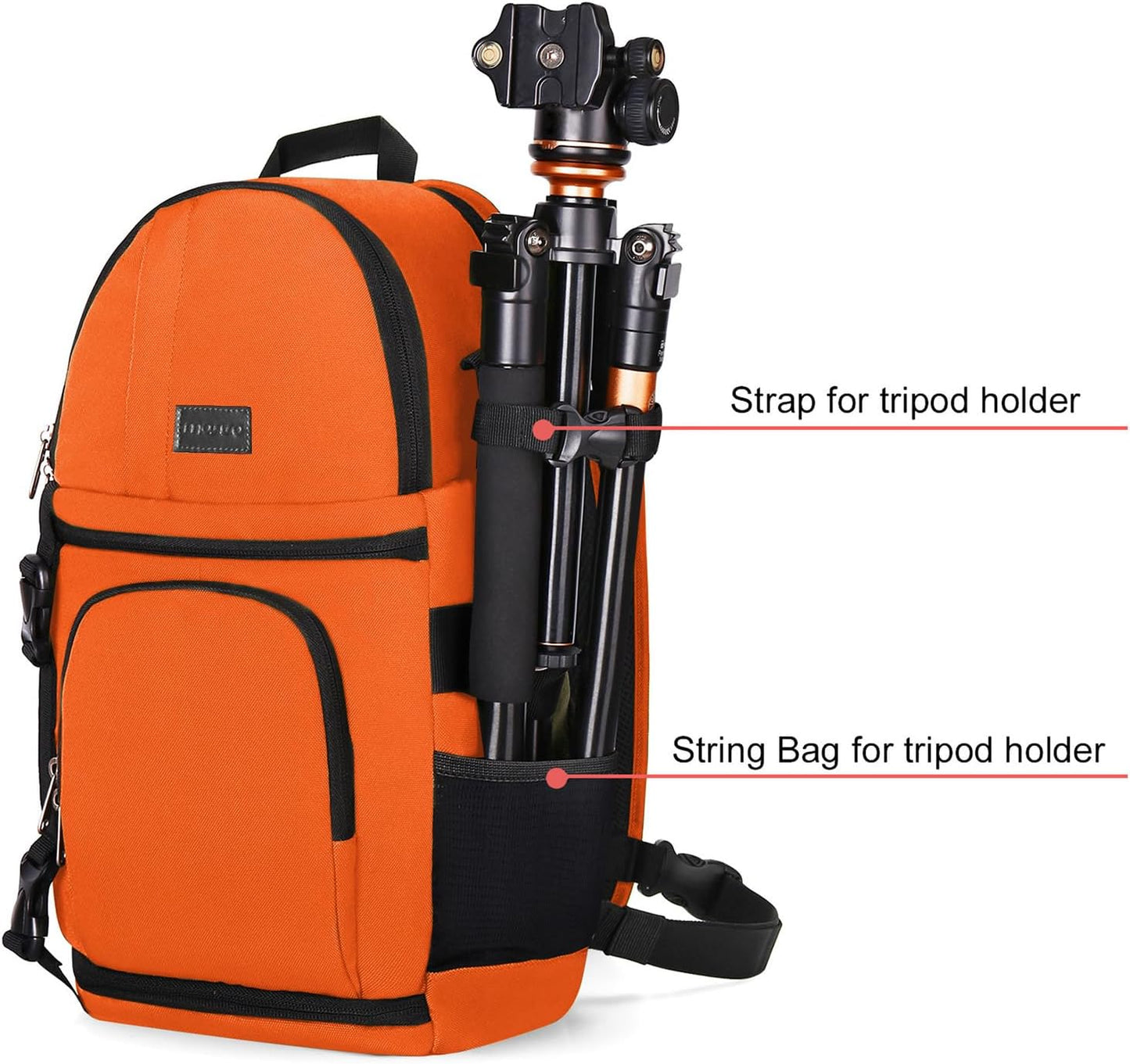 MOSISO Camera Sling Bag, DSLR/SLR/Mirrorless Camera Backpack Case Shockproof Photography Backpack with Tripod Holder & Removable Modular Inserts Compatible with Canon/Nikon/Sony/Fuji
