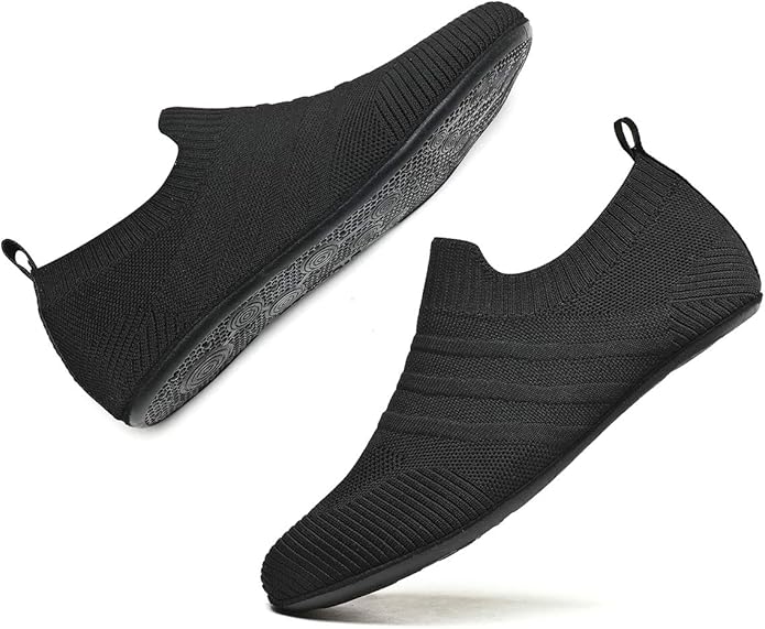 ditont Non-Slip Indoor House Slippers Lightweight Comfortable Grip House Home Shoes for Men Women
