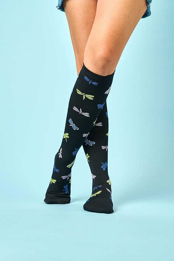 Nurse Mates Women's Calf Socks | 12-14 mmHg Compression | Superior Support & Comfort | 1 Pair