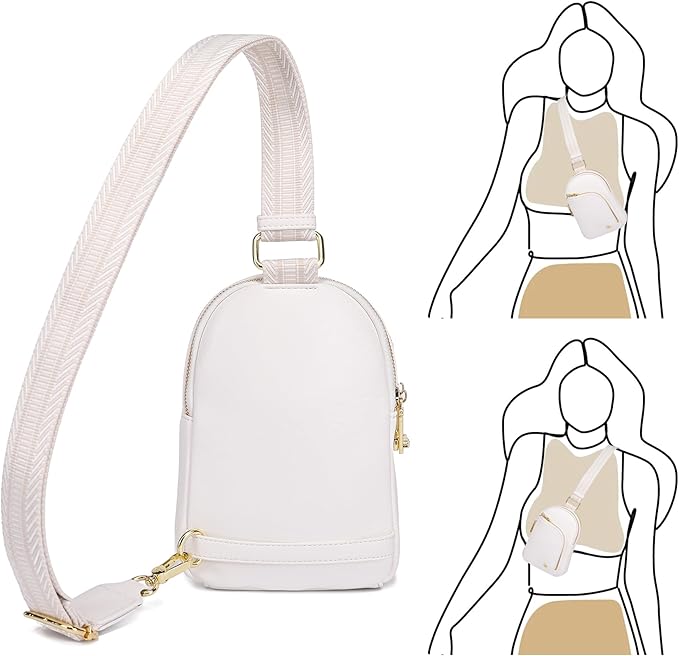 Haytijoe RFID Anti-Theft Sling Bag for Women, Small Crossbody Travel Purse with Locking Zippers, Lightweight Everyday Bag