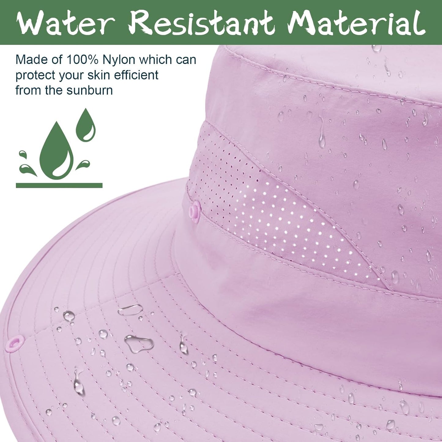 ZOORON Sun Hat for Men Women Fishing Hat with Neck Flap Wide Brim Bucket Hat UV Protection for Beach Camping Hiking