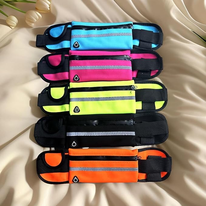 Anti-Theft Invisible Waist Bag, 2026 New Lightweight Adjustable Waterproof & Anti-Theft Money Belt, Multi Outdoor Sports Waist Bag, for Sports, Travel & Daily Use (blue+pink)
