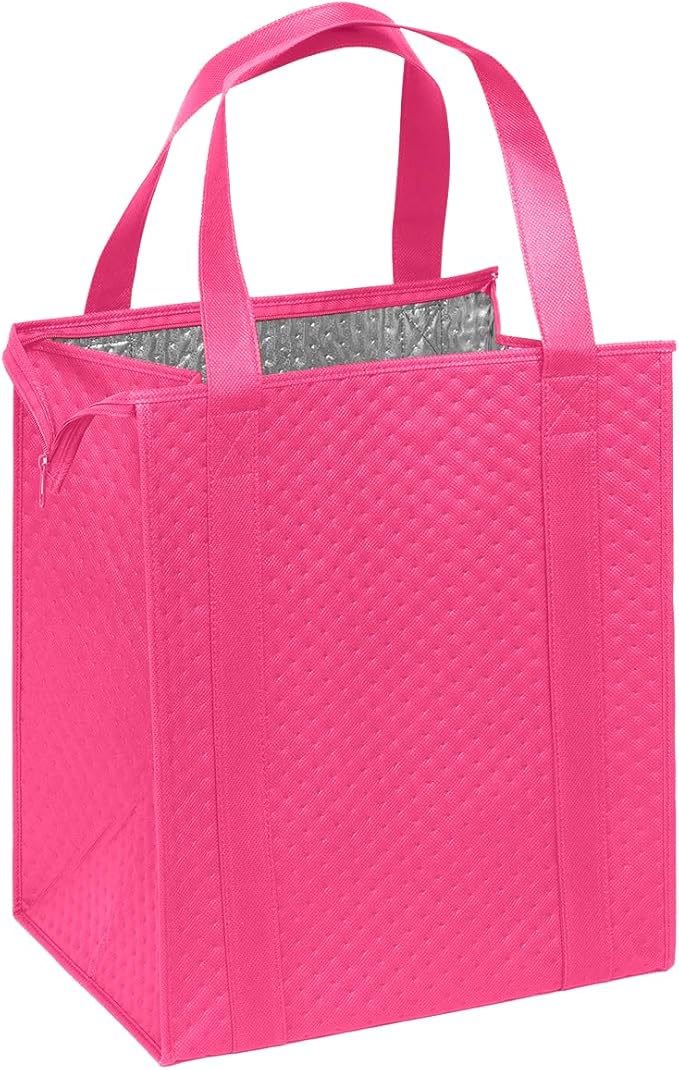 Mediz Hannah Direct Large Capacity Heavy Duty Insulated Smart Shopping Bag - Strong Reusable Grocery Tote 2 Pack