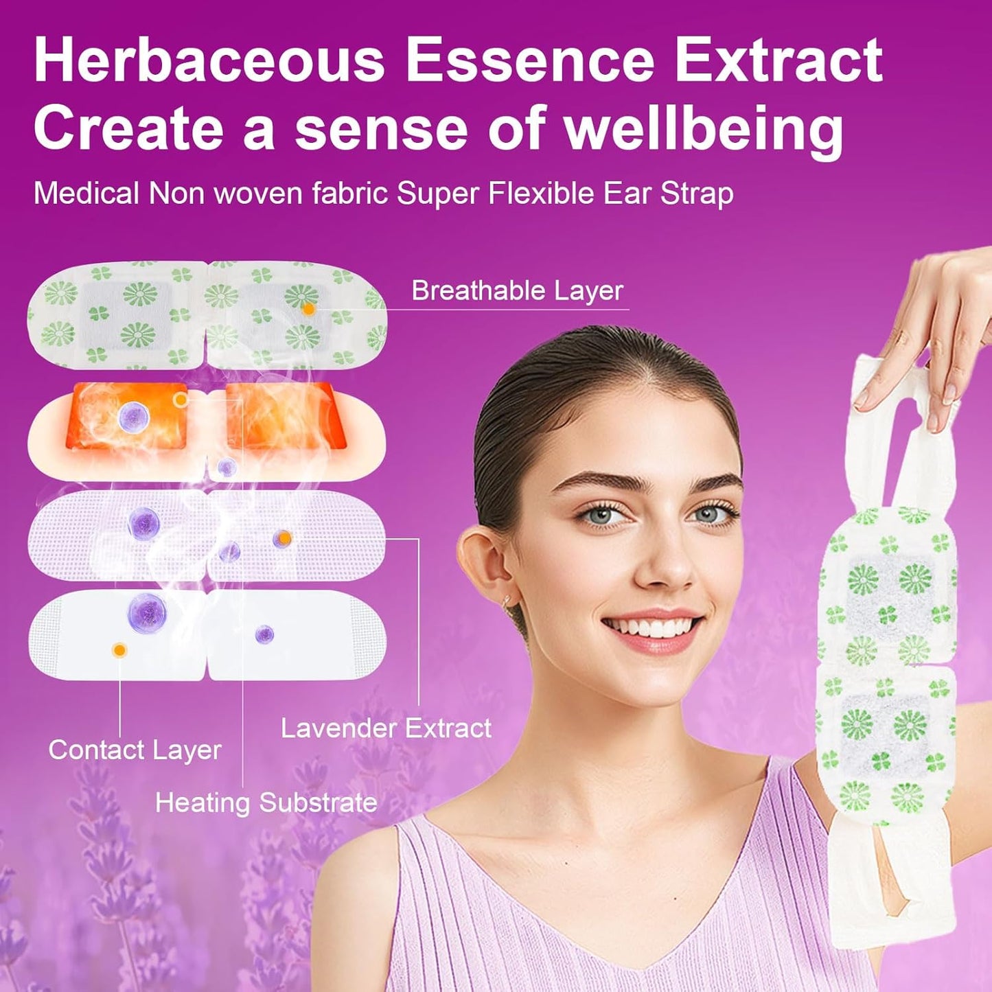 10 Packs Steam Eye Mask,Mnswand Lavender Steam Eye Masks Disposable, Self-Heating Relief Heated Eye Mask for Fatigue, Perfect for Home, Sleep, Spa & Travel ﻿