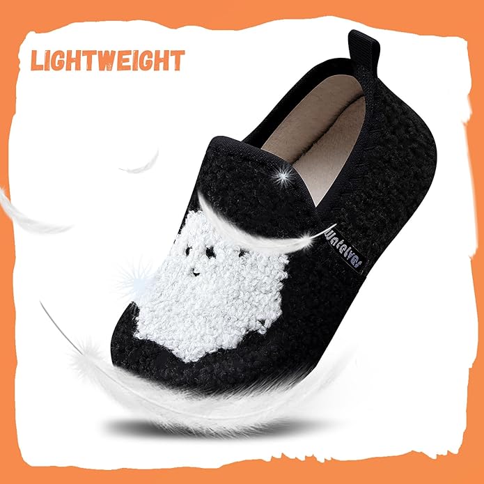 WateLves Kids Toddler Slippers Girls Boys Slip on House Shoes Lightweight Anti Slip Sock Slippers Winter Indoor Outdoor Walking Shoes