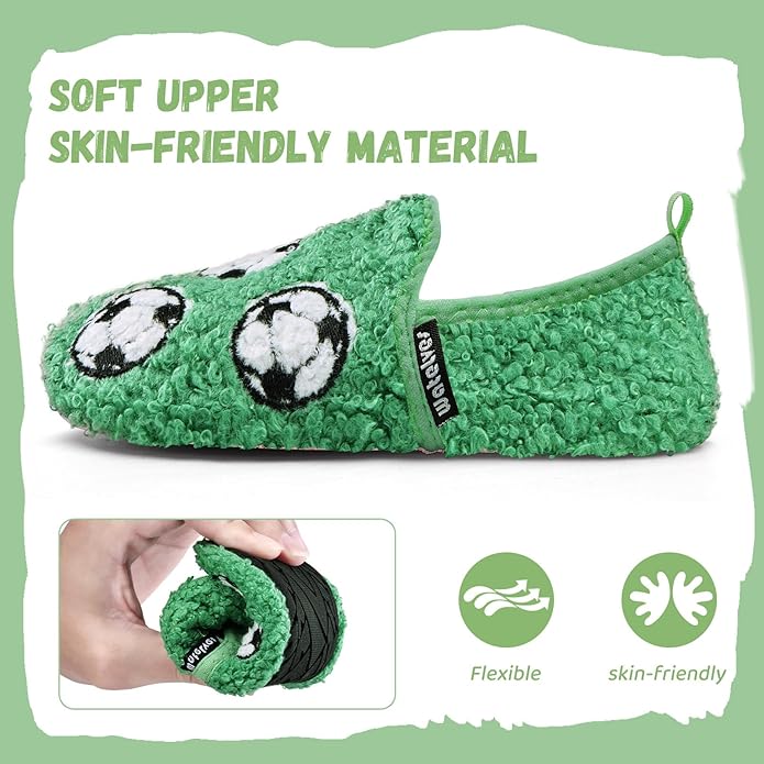WateLves Kids Toddler Slippers Boys Girls House Shoes Slip on Sock Slippers Lightweight Winter Indoor Outdoor Walking Shoes