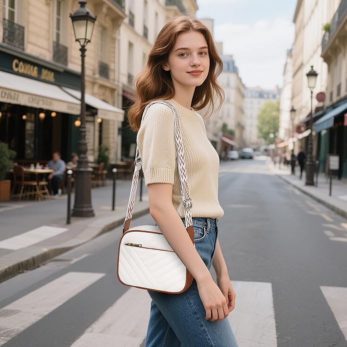 TANTOMI Small Crossbody Bags for Women, Small Purses with Card Slots Phone Purse Wide Adjustable Strap