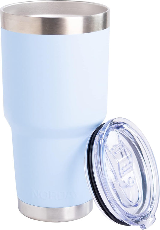 NORDAY | Tumbler with Lid - 30oz - Sky Insulated Tumbler - Stainless Steel Tumblers - Double Wall Vacuum Insulated Travel Coffee Mug for Car Cup Holder - Keeps Temperature for 24hr - Anti Spill Lid