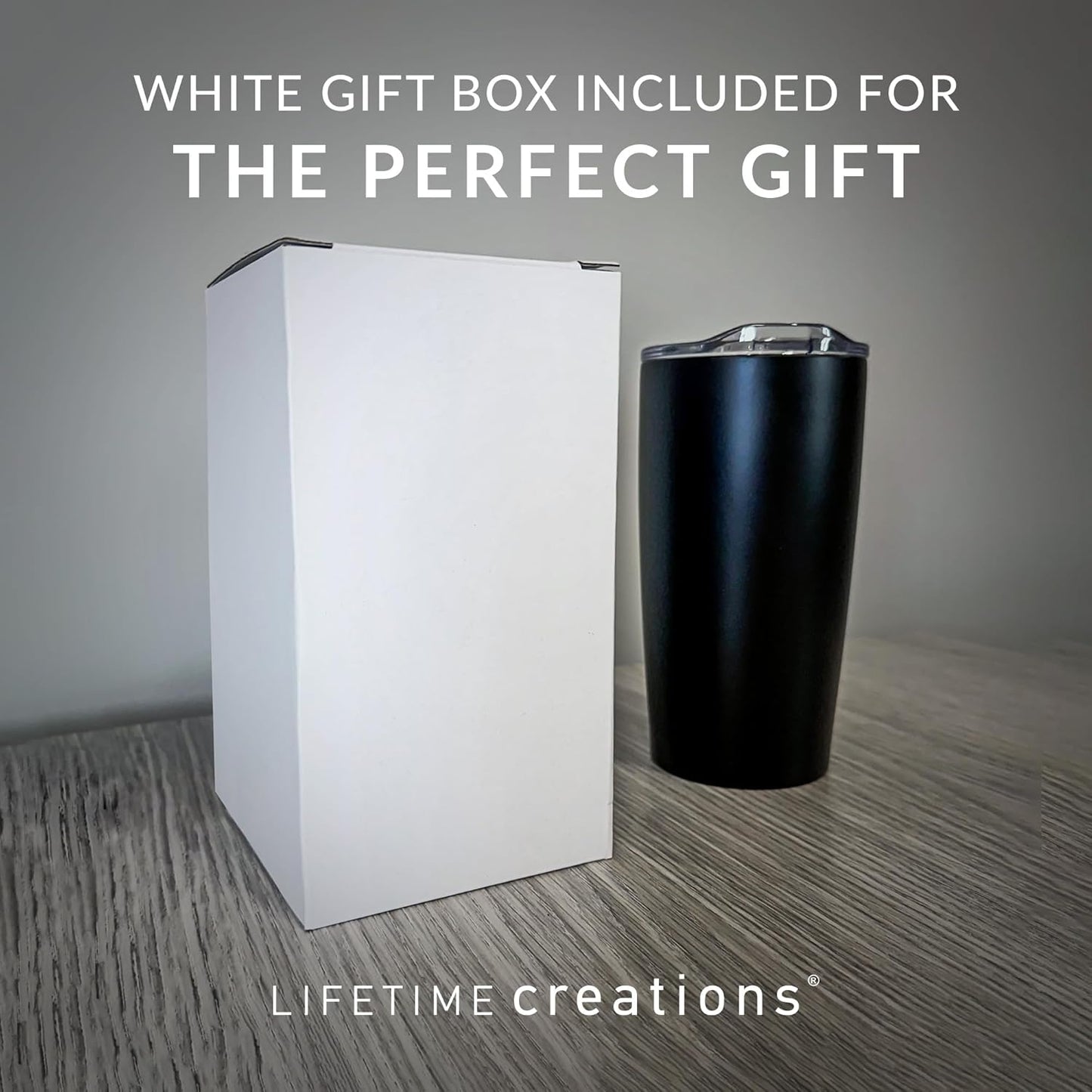 Lifetime Creations Personalized Hockey Coach Tumbler: Custom Hockey Coach Gift, Coaches Coffee Travel Mug from Team, Insulated Engraved Stainless Steel 20 Ounce Cup (White)