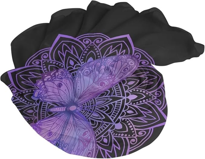 Microfiber Beach Towel - Sand Free Towels Quick Dry, Light Weight, Absorbent for Pool, Travel, Camping Essentials, Oversized Extra Large for Adults 66x45 in, Mandala Butterfly Boho Print