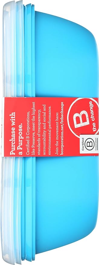 Preserve Food Storage Container, Set of 2, Aqua Blue