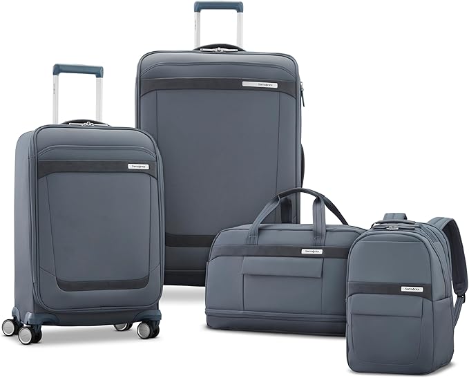 Samsonite Elevation Plus 22-Inch Carry-On - Expandable Softside Spinner Luggage - Slate