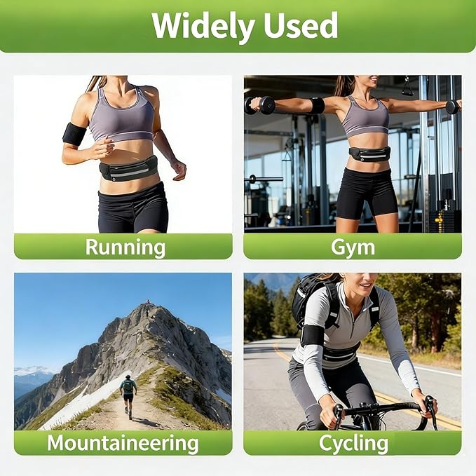 Anti-Theft Invisible Waist Bag, Money Belt for Travel with Hidden Compartment, Waterproof Slim Waist Pack for Phone Passport Cash, Running Cycling Hiking Fitness Security Belt Bag (Green+Orange)