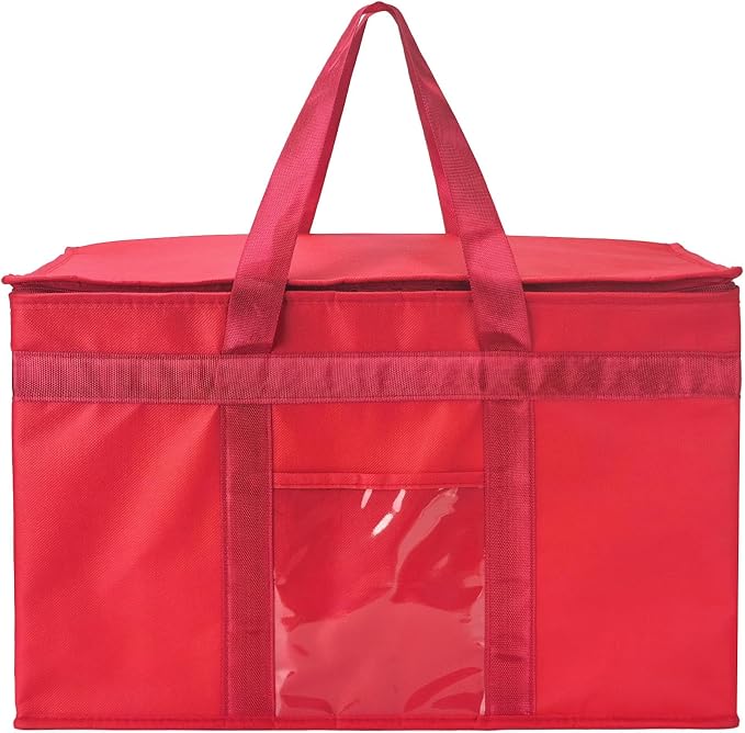 Yalin XXXL Large Insulated Cooler Bag, Styrofoam Cooler of Keep Food Hot or Cold, Reusable Double Zipper Food Delivery Bag for Grocery Shopping, 23" W x 15" H x 14" D
