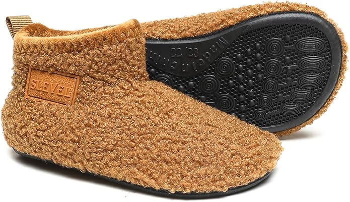 ditont Toddler Slippers Non-Slip Lightweight Comfortable Kids Indoor Grip House Home Shoes for Boys Girl