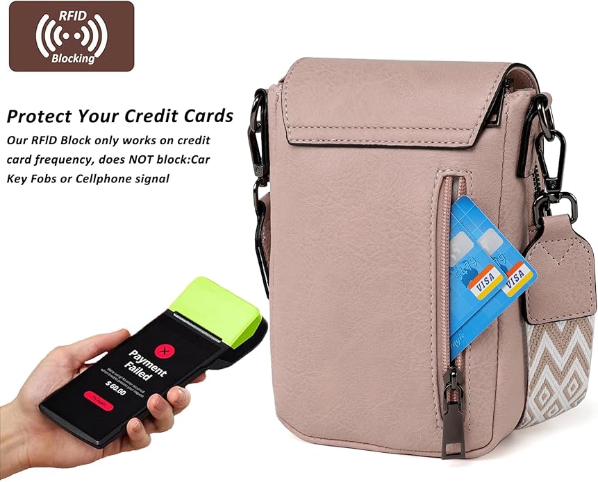 TANTOMI Small Crossbody Bags for Women, Small Purses with Card Slots Phone Purse Wide Adjustable Strap