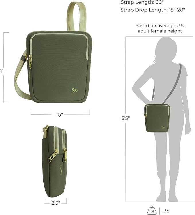 Travelon Anti-theft the Voyages Slim Crossbody