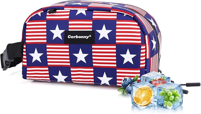 Cerbonny Small Cooler Bag Freezable Lunch Bag for Work School Travel, Leak-proof Insulated Eco-friendly Lunch Bag,