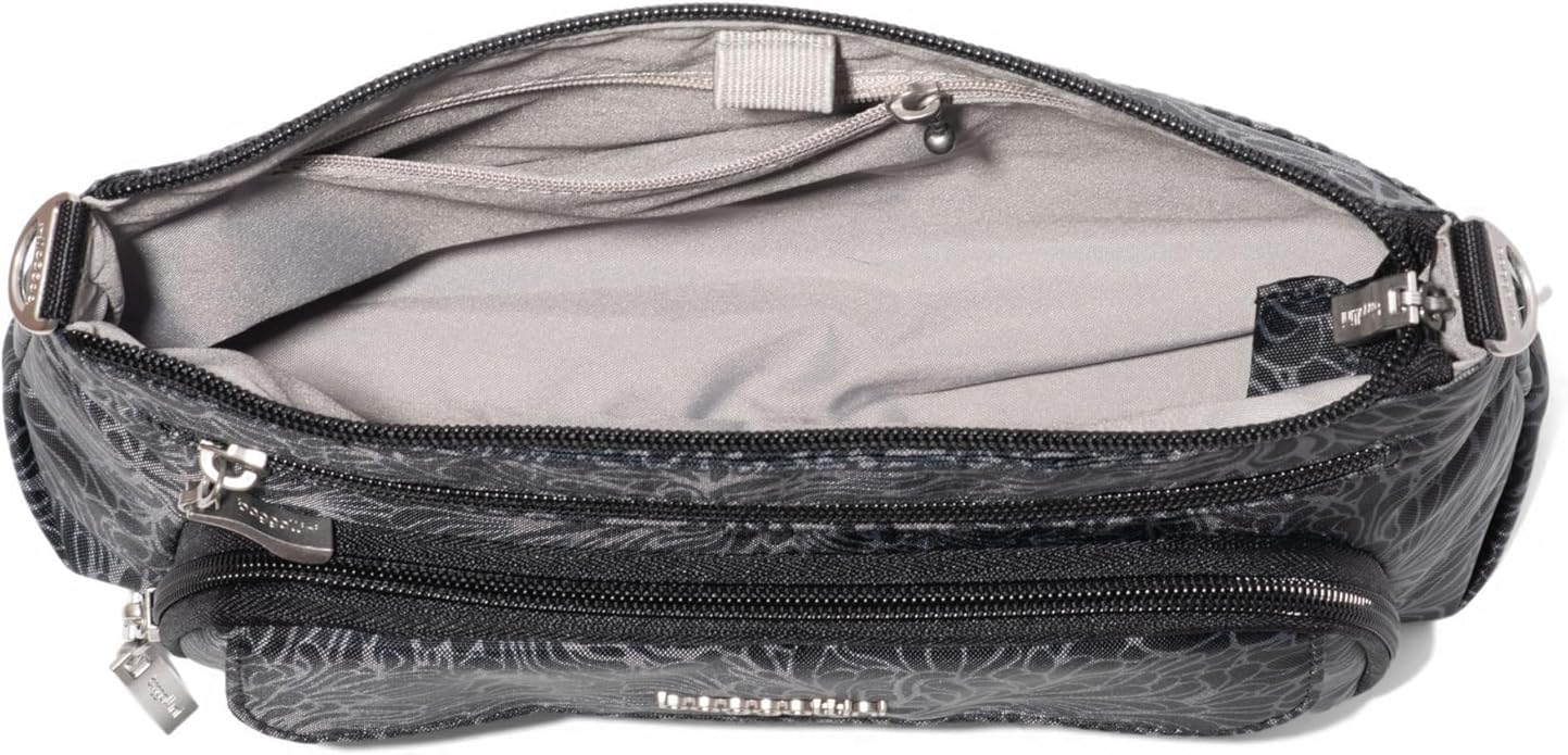 Baggallini Original Everyday 11x7.5 Crossbody Bags Rfid Protected Lightweight Nylon Zippered Travel Purse
