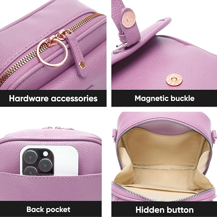 1060 Crossbody Bags for Women Anti-Theft Vegan Purse with Card Slots, Travel Shoulder Bag, Waterproof Crossbody Purse