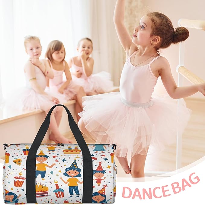 Happy Birthday Travel Duffle Bag for Women Men, Overnight Weekender Bag, Carry on Tote for Sport Gym
