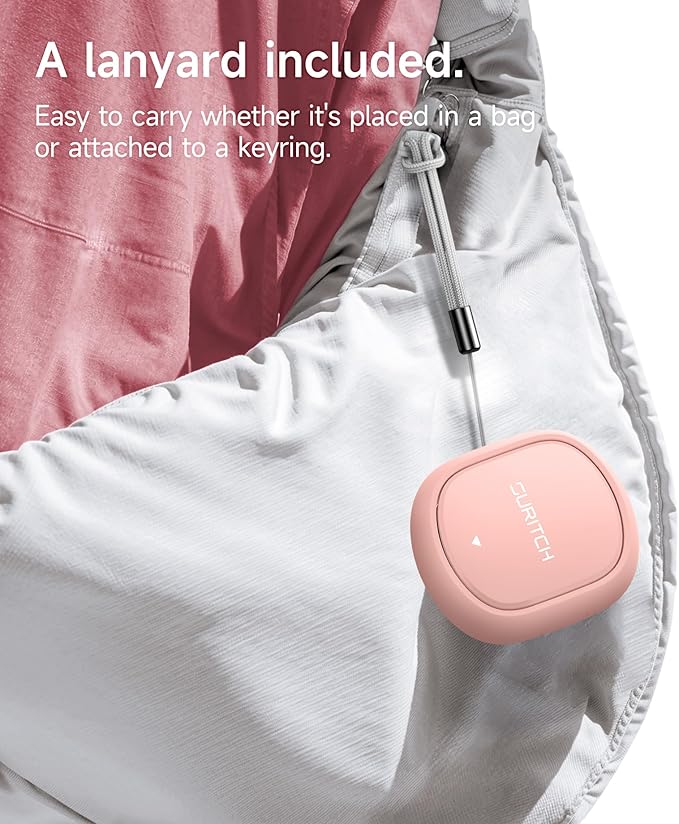 SURITCH Case for Loop Earplugs, Portable Storage Container for Earplugs & Accessories, Pink