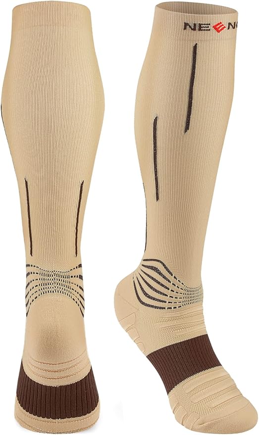 NEENCA Compression Socks, Medical Athletic Calf Socks for Injury Recovery & Pain Relief, Sports Protection—1 Pair, 20-30 mmhg