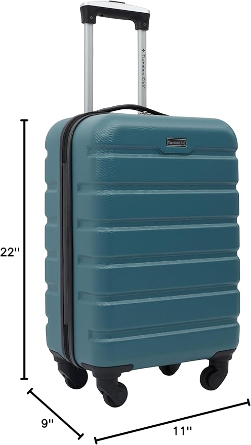 Travelers Club Harper Luggage, Hydro, 22-Inch Carry-On