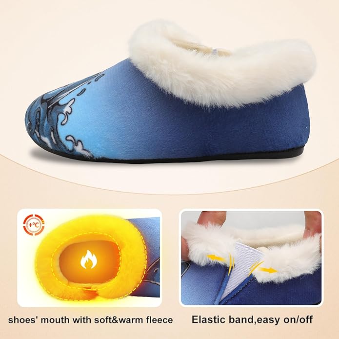 Centipede Demon Toddler Slippers for Boys Girls Slip on Kids Baby Toddlers House Shoes Lightweight Barefoot Furry Sock Shoes Indoor Outdoor Warm Walking Shoes
