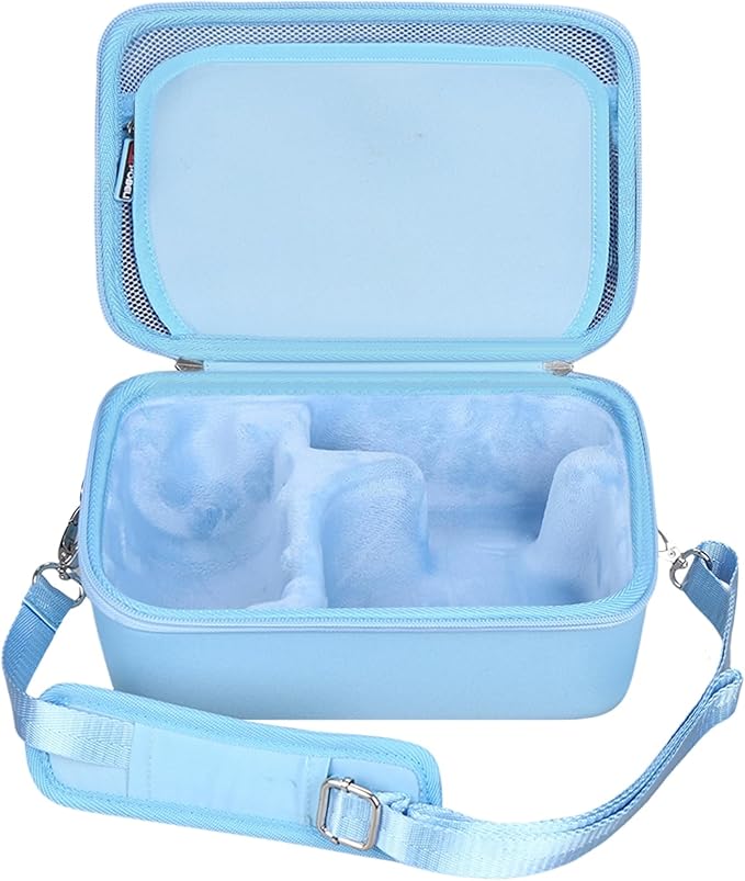 FBLFOBELI EVA Travel Storage Case for Canon EOS Rebel T7 / T8i / T5 / R50 / R100 DSLR Camera with 18-55mm Lens, Camera Protective Waterproof Carrying Bag (Case Only) (Blue)