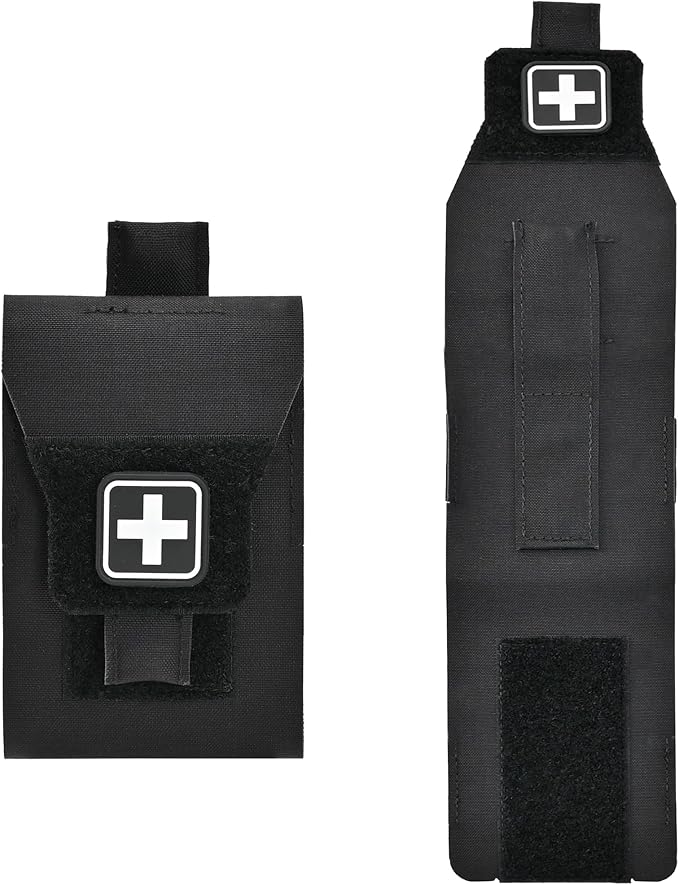 Mini IFAK Micro Trauma Pouch | Compact Empty EDC First Aid Organizer | Portable Stop Bleeding Supplies Pouch for Medic Gear & Survival Kits