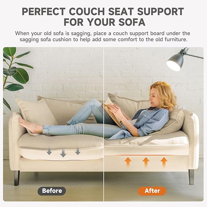 20"x20"Couch Cushion Support for Sagging Seat, Trapezoid 40D Density Foam Couch,Sofa Cushion Support Replacement for Furniture Sagging, Grey（3PCS）