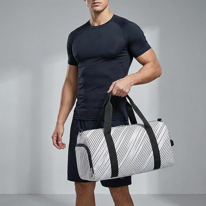 Gym Bag for Men & Women Duffle Bag for Travel Gym Sports Weekender Bag with Shoe Compartment Overnight Large Fitness Bag