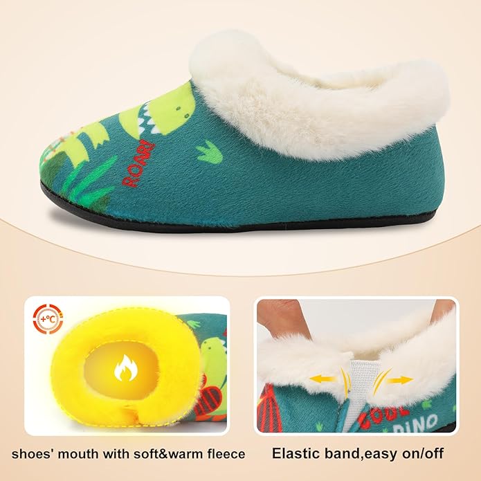 Centipede Demon Toddler Slippers for Boys Girls Slip on Kids Baby Toddlers House Shoes Lightweight Barefoot Furry Sock Shoes Indoor Outdoor Warm Walking Shoes