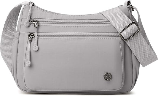 Casual Crossbody Bag with Anti Theft Pocket - Women Lightweight Water-Resistant Purse Bag