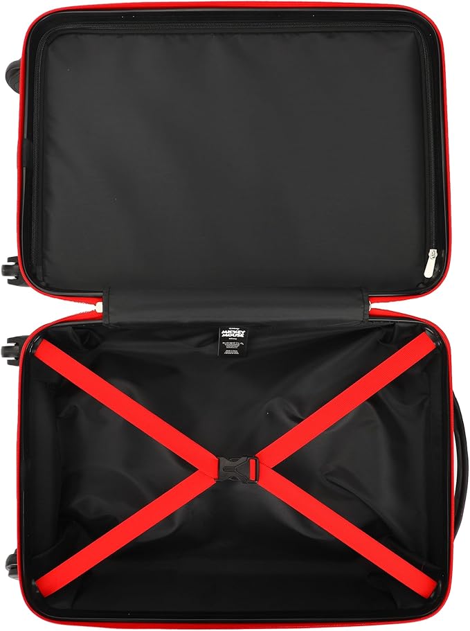 Bioworld Mickey Mouse 21 Molded Carry-On Luggage Mickey and Minnie Heads Hardside Rolling Luggage
