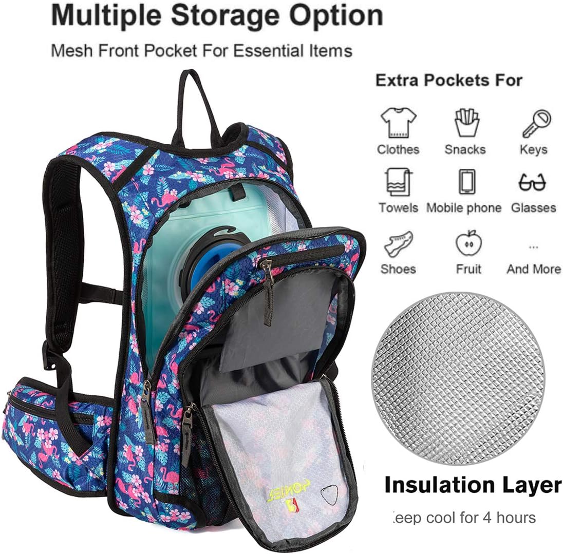 Hydration Pack Backpack with 3L Water Bladder for Men & Women, Hiking Daypack with Thermal Insulation | Running, Cycling, Camping, Skiing, Outdoor Activities