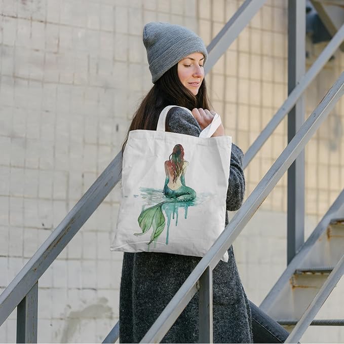 FBB Ocaen Beachy Ocean Sea Fish Reusable Grocery Shopping Bag