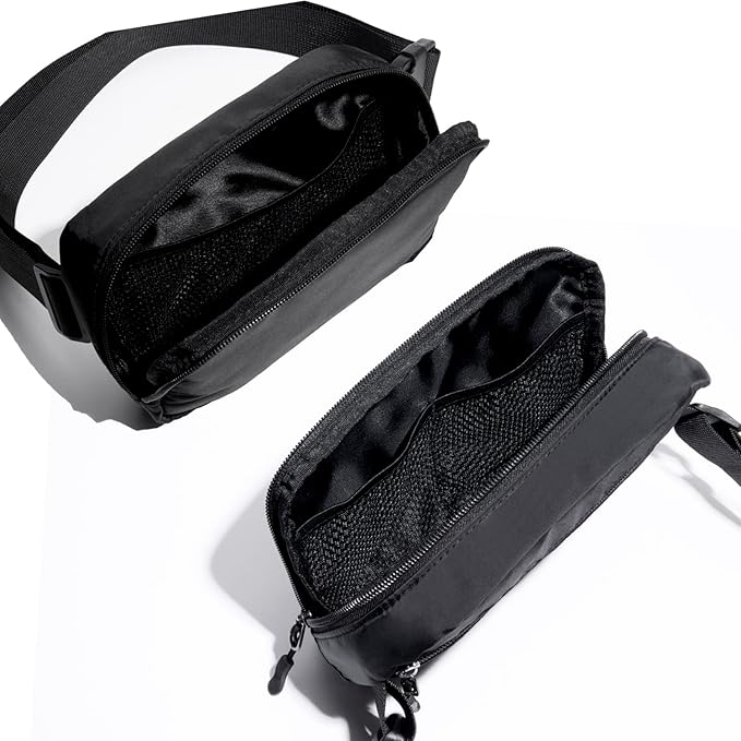 Belt bag Fanny pack crossbody bags for women Everywhere belt bag (black)