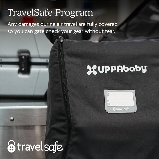 UPPAbaby Travel Bag for RumbleSeat and Bassinet - Easy-Carry Handles, Removeable Shoulder Strap + Durable Design with TravelSafe Protection