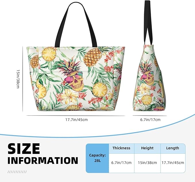 Large Beach Bag for Women Waterproof Foldable Travel Shoulder Tote Bag with Pocket for Weekender Pool Vacation