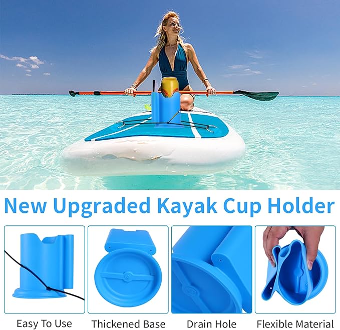 Kayak Cup Holder, Cup Paddle Board, Paddle Board Accessories Surfboards, Canoes and Kayak Accessories for Types of Cup Bottle Drink