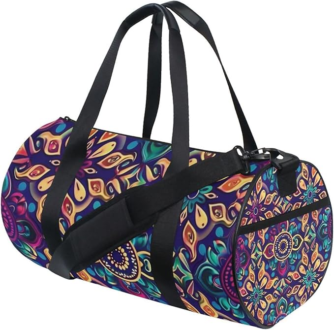 Mandala Docks Colorful Foldable Large Bag Business Trips Gym Bag