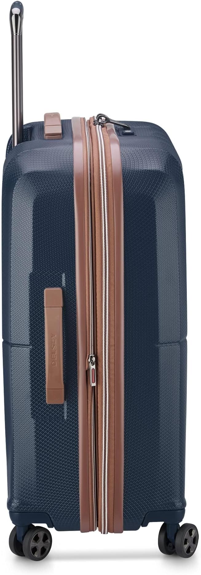 DELSEY PARIS Carrousel Hardside Expandable Luggage with Spinner Wheels, Navy, 2 Piece Set (21/28)